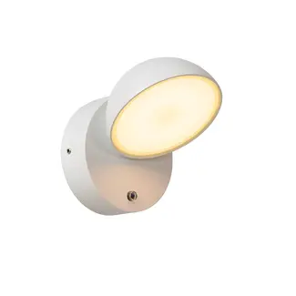 Lucide FINN - Applique Intérieur/Extérieur - LED - 1x12W 3000K - IP54 - Blanc