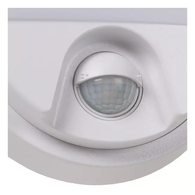 HUPS IR - Applique Intérieur/Extérieur - LED - 1x10W 3000K - IP54 - Capteur de mouvement & jour/nuit - Blanc - 22864/10/31