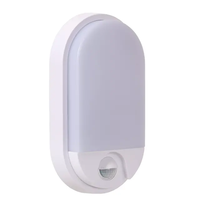 HUPS IR - Wall lamp Indoor/Outdoor - LED - 1x10W 3000K - IP54 - Movement & day/night sensor - White - 22864/10/31