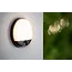 HUPS IR - Applique Intérieur/Extérieur - LED - 1x10W 3000K - IP54 - Capteur de mouvement & jour/nuit - Noir - 22863/10/30