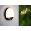 HUPS IR - Wall lamp Indoor/Outdoor - LED - 1x10W 3000K - IP54 - Movement & day/night sensor - Black - 22863/10/30