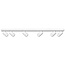 LioLights ERIS 6-spots wand- of plafondlamp 120cm GU10  wit
