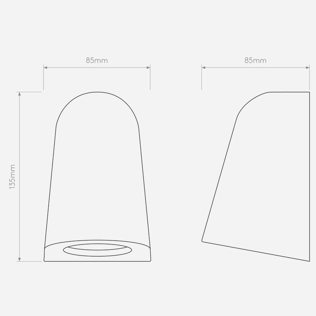 Wandlamp Mast Light  Antiek messing