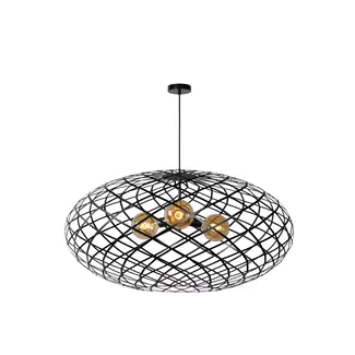 Lucide WOLFRAM - Pendant lamp - Ø 100 cm - E27 - Black