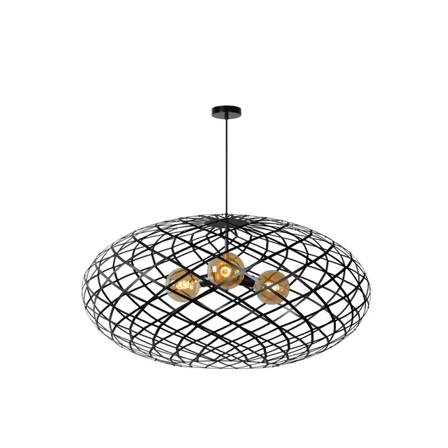 WOLFRAM - Pendant lamp - Ø 100 cm - E27 - Black