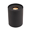Lucide TUBE - Lampe de table - Ø 9,6 cm - LED Dim. - GU10 - 1x5W 2600K/2800K - 3 StepDim - Noir