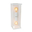 Lucide CLAIRE - Wandlamp Binnen/Buiten - 2xE27 - IP54 - Wit
