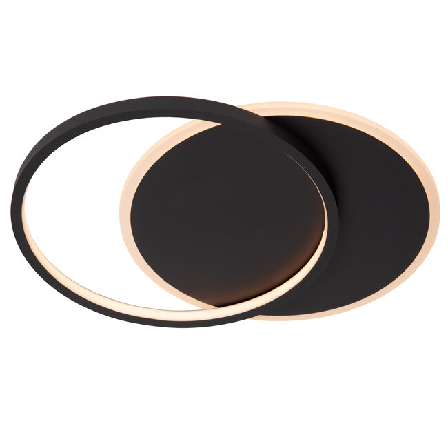 AXELLE - Flush ceiling light - LED Dim. - 1x24W 2700K - 3 StepDim - Black - 44112/24/30
