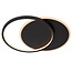AXELLE - Flush ceiling light - LED Dim. - 1x24W 2700K - 3 StepDim - Black - 44112/24/30