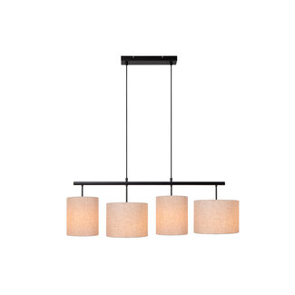 Lucide MAYA - Hanglamp - 4xE27 - Beige