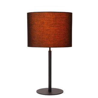 Lucide MAYA - Lampe de table - Ø 26 cm - 1xE27 - Noir