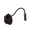 Lucide JOLIJN - Oplaadbare Bedlamp / Wandlamp - Accu/Batterij - Ø 11 cm - LED - 1x2W 3000K - Magnetisch - Zwart