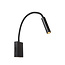 Lucide ALEC - Wandspot / Wandlamp - LED - G9 - 1x3W 2700K - Inclusief omwisselbare kappen - Zwart