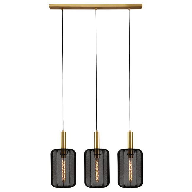 CORINA - Pendant light - 3xE27 - Black - 03447/03/30