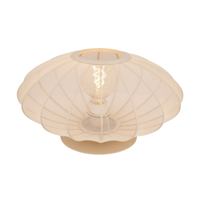 CORINA - Table lamp - Ø 40 cm - 1xE27 - Cream - 03547/40/38