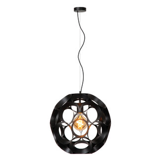 Lucide HANNELORE - Hanglamp - Ø 40 cm - 1xE27 - Zwart