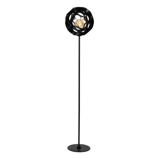 HANNELORE - Lampadaire - Ø 30 cm - 1xE27 - Noir - 10723/01/30