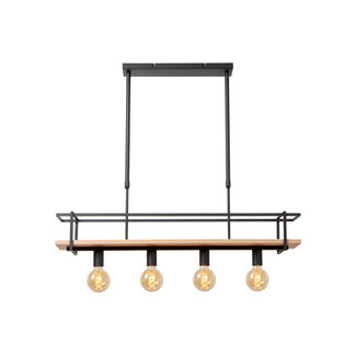 Lucide MILONGA - Hanglamp - 4xE27 - Zwart