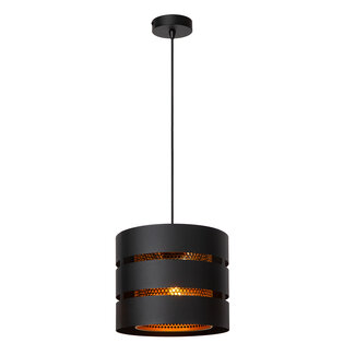 Lucide ROSAS - Hanglamp - Ø 26 cm - 1xE27 - Zwart