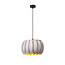 Lucide SPENCER - Hanglamp - Ø 30 cm - 1xE27 - Grijs