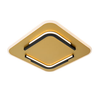 Lucide ANDREAS - Plafonnière - LED - 1x30W 2700K - Mat Goud / Messing