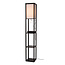 Lucide MENNO - Floor lamp - 1xE27 - With wireless charger - Black