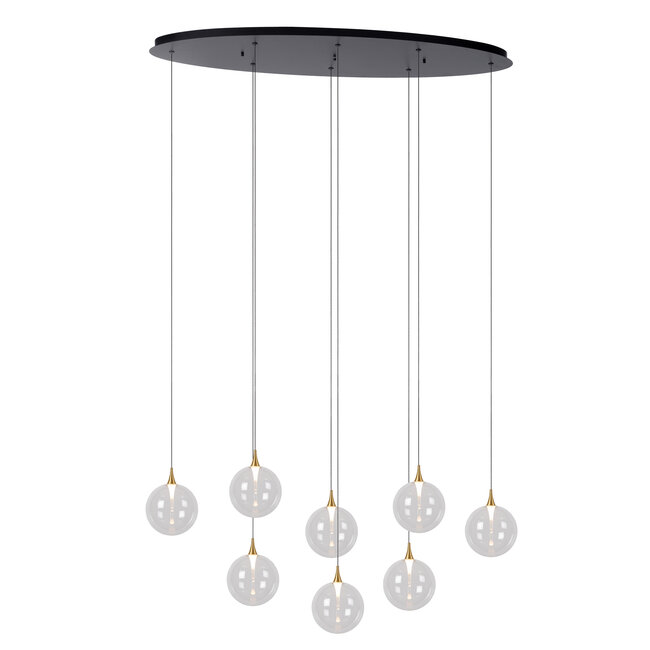GISELA - Hanglamp - LED Dimb. - 8x3,9W 2700K - Transparant - 13494/29/60