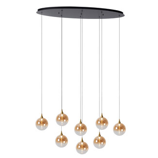 Lucide Premium GISELA - Hanglamp - LED Dimb. - 8x3,9W 2700K - Amber
