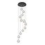 GISELA - Hanglamp - Ø 61 cm - LED Dimb. - 12x3,6W 2700K - Transparant - 13494/44/60