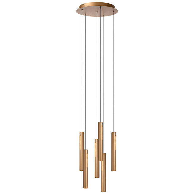 GRIFFITH - Hanglamp - Ø 38 cm - LED Dimb. - 6x7,6W 2700K/4000K - Brons - 24403/42/04