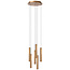 Lucide Premium GRIFFITH - Hanglamp - Ø 38 cm - LED Dimb. - 6x7,6W 2700K/4000K - Brons