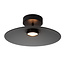 Lucide Premium MENGA - Flush ceiling light - Ø 40 cm - LED Dim. - 1x12W 2700K - Smoke Grey