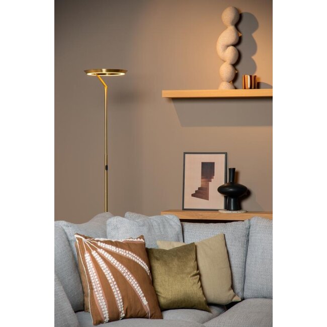 CELESTE - Vloerlamp - Ø 28 cm - LED Dimb. - 1x21W 2700K - Mat Goud / Messing - 03745/24/02