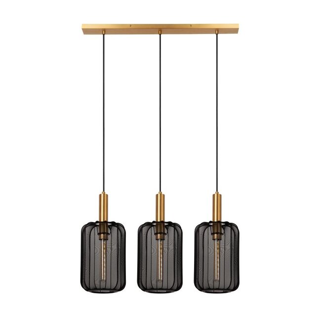 CORINA - Pendant light - 3xE27 - Black - 03447/03/30