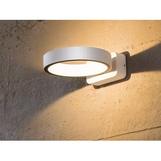 Applique murale LED en forme d'anneau blanc Nimbus