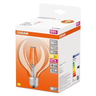 OSRAM OSRAM Puissant E27 G95 Dimmable 11W-100W Lumière Blanche Chaude 2700K