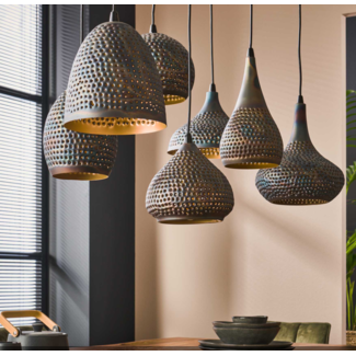 LioLights Vintage Hanglamp 4+3 Punch Mix