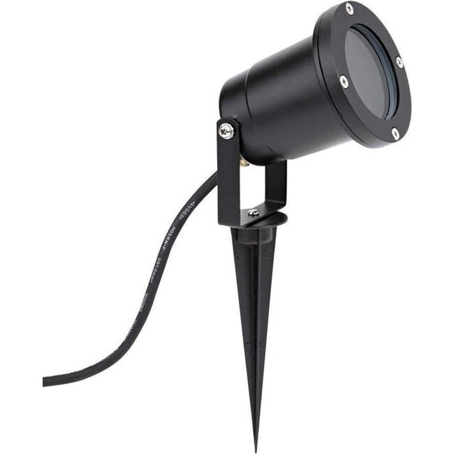 Spot GU10 noir IP44 avec câble de 1 m - OUTLET