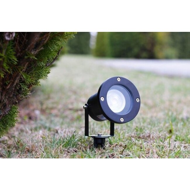 GU10 black IP44 spotlight incl. 1m cable - OUTLET