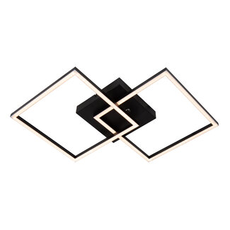Lucide ARIANNE - Flush ceiling light - LED - CCT - 1x23W 2700K/4000K - Black