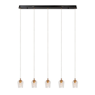 Lucide BERLIANE - Hanglamp - LED Dimb. - 5x4W 2700K - Met vervangbare LED-module - Transparant