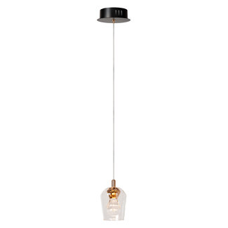 Lucide BERLIANE - Suspension - Ø 12 cm - LED Dim. - 1x4W 2700K - Avec module LED remplaçable - Transparent