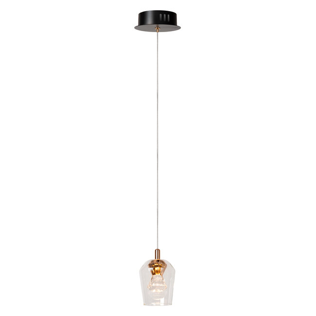 BERLIANE - Hanglamp - Ø 12 cm - LED Dimb. - 1x4W 2700K - Met vervangbare LED-module - Transparant - 00430/04/60