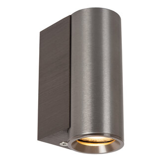 Lucide DUPLA - Wandspot / Wandlamp - 1xGU10 (MR11) - Grijs ijzer