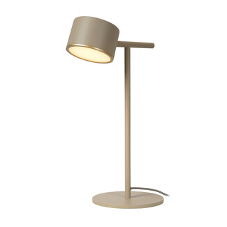 Lucide GIAN - Lampe de table - LED Dim. - 1x9W 2700K - Taupe