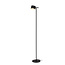 Lucide GIAN - Vloerlamp - LED Dimb. - 1x9W 2700K - Zwart