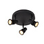 Lucide KIANTI - Spot plafond - Ø 21 cm - 3xGU10 - Noir