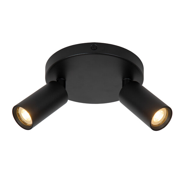 RITMO - Plafondspot - Ø 15 cm - 2xGU10 (MR11) - Zwart - 09942/12/30