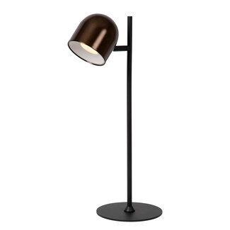 Lucide SKANSKA RECH - Rechargeable Desk lamp Indoor/Outdoor - Battery pack - LED Dim. - CCT - 1x3W 3000K/6000K - IP44 - Coffee