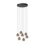 Lucide TAMINO - Hanglamp - Ø 52 cm - LED Dimb. - 7x7W 3000K - Zwart